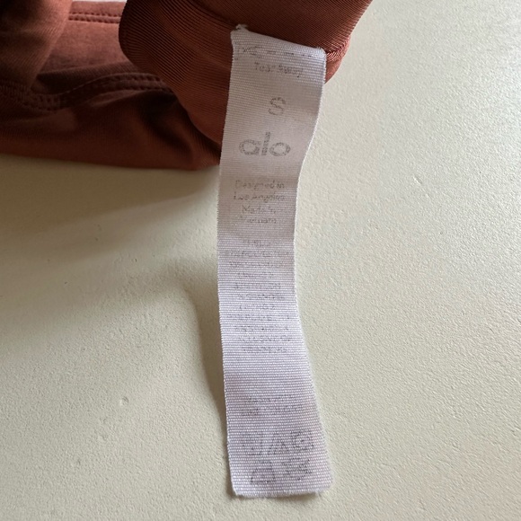 Alo Airbrush Cinch Bra Small Rust EUC - Picture 5 of 9